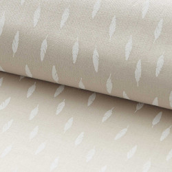 Printed Cotton KIONI Light Taupe / Matte White